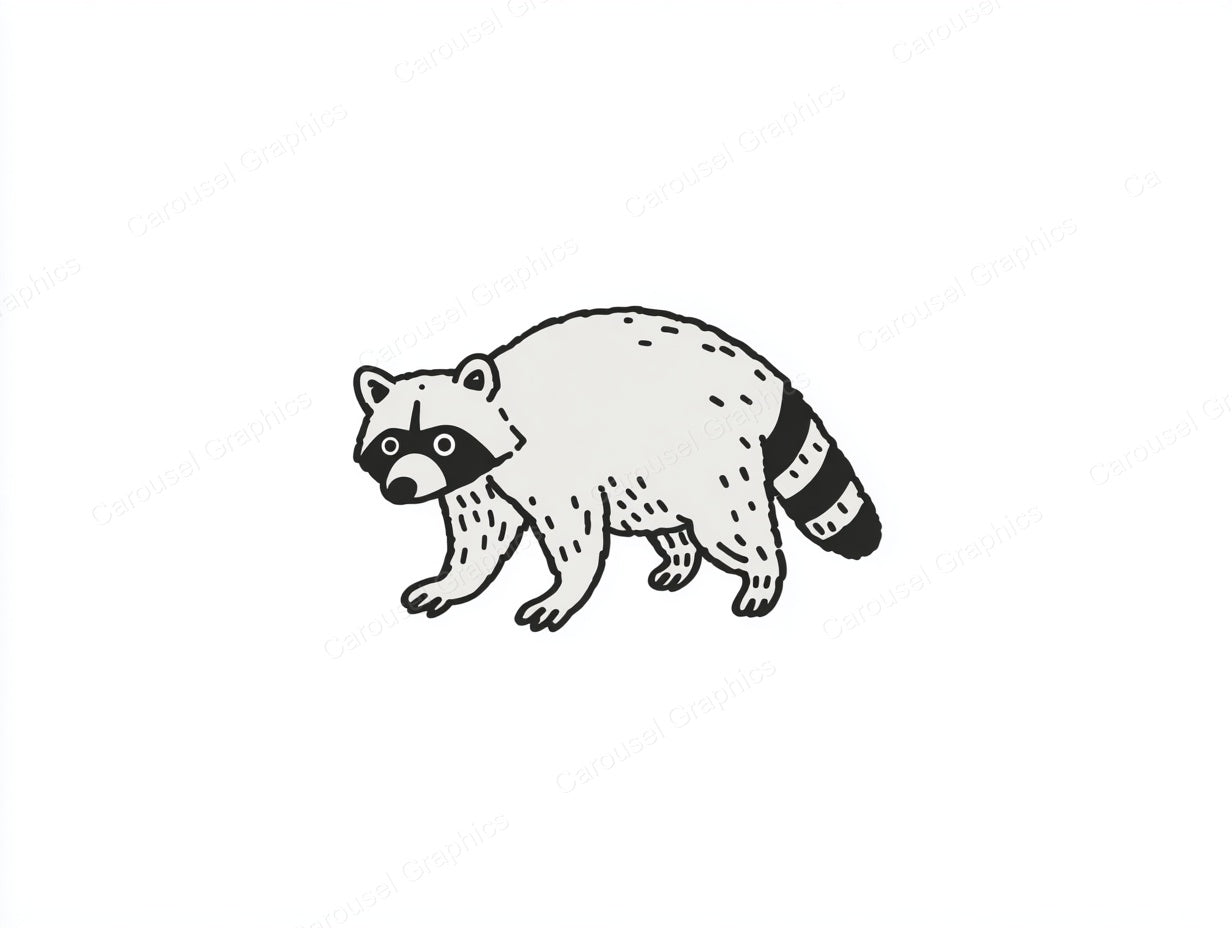 Raccoon Vector Graphic preview