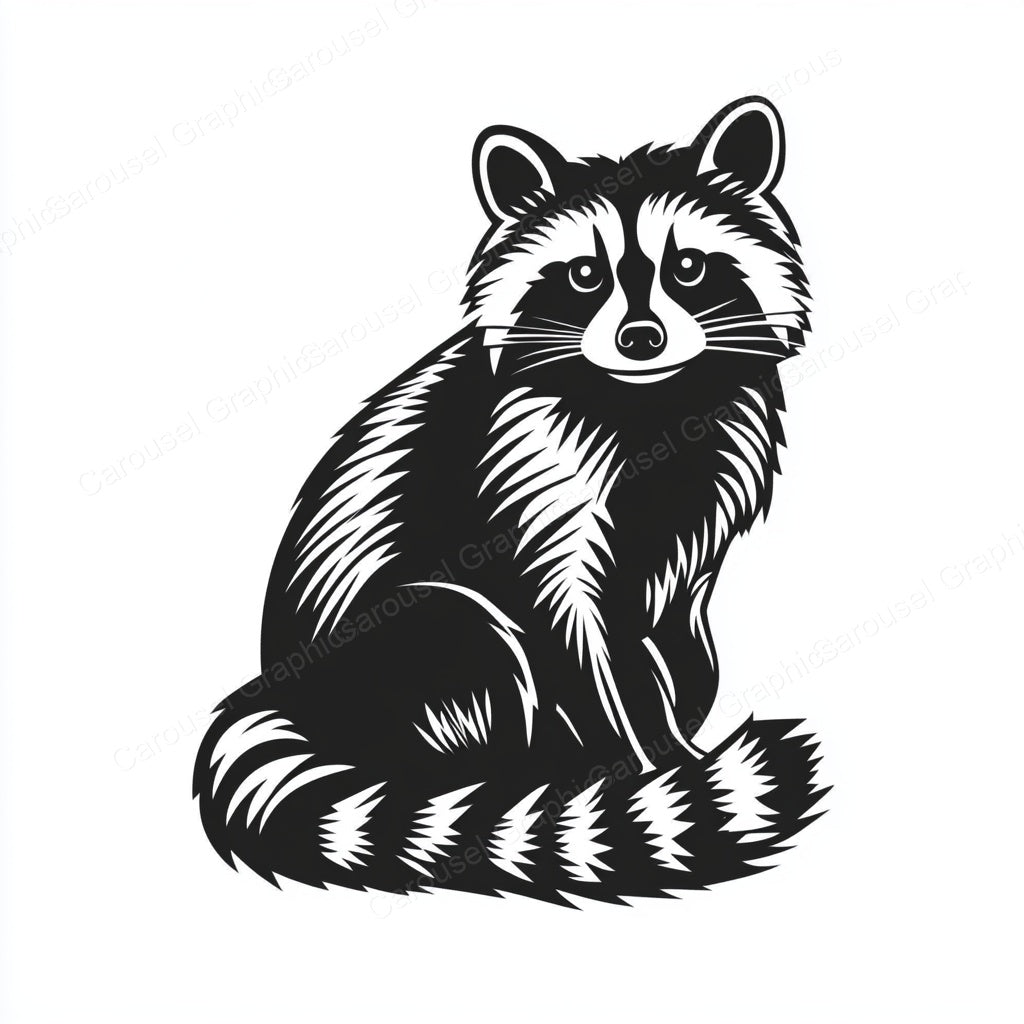 Raccoon Vector Graphic preview