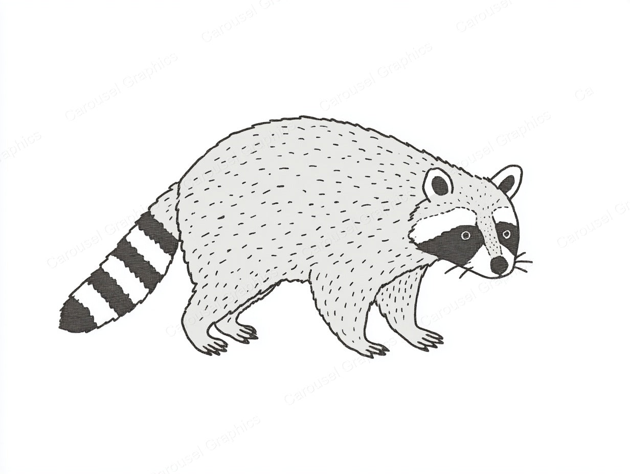 Raccoon Vector Graphic preview