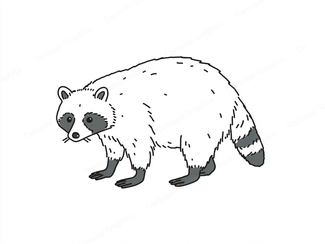 Raccoon Vector Graphic preview