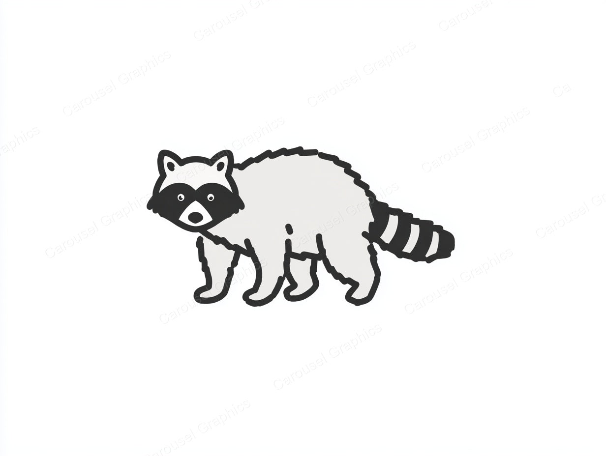 Raccoon Vector Graphic preview