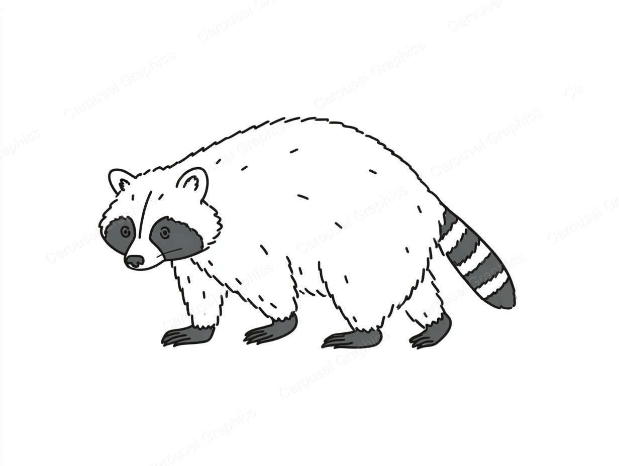 Raccoon Vector Graphic preview