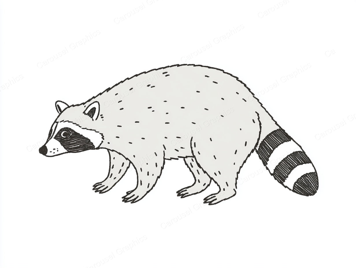 Raccoon Vector Graphic preview