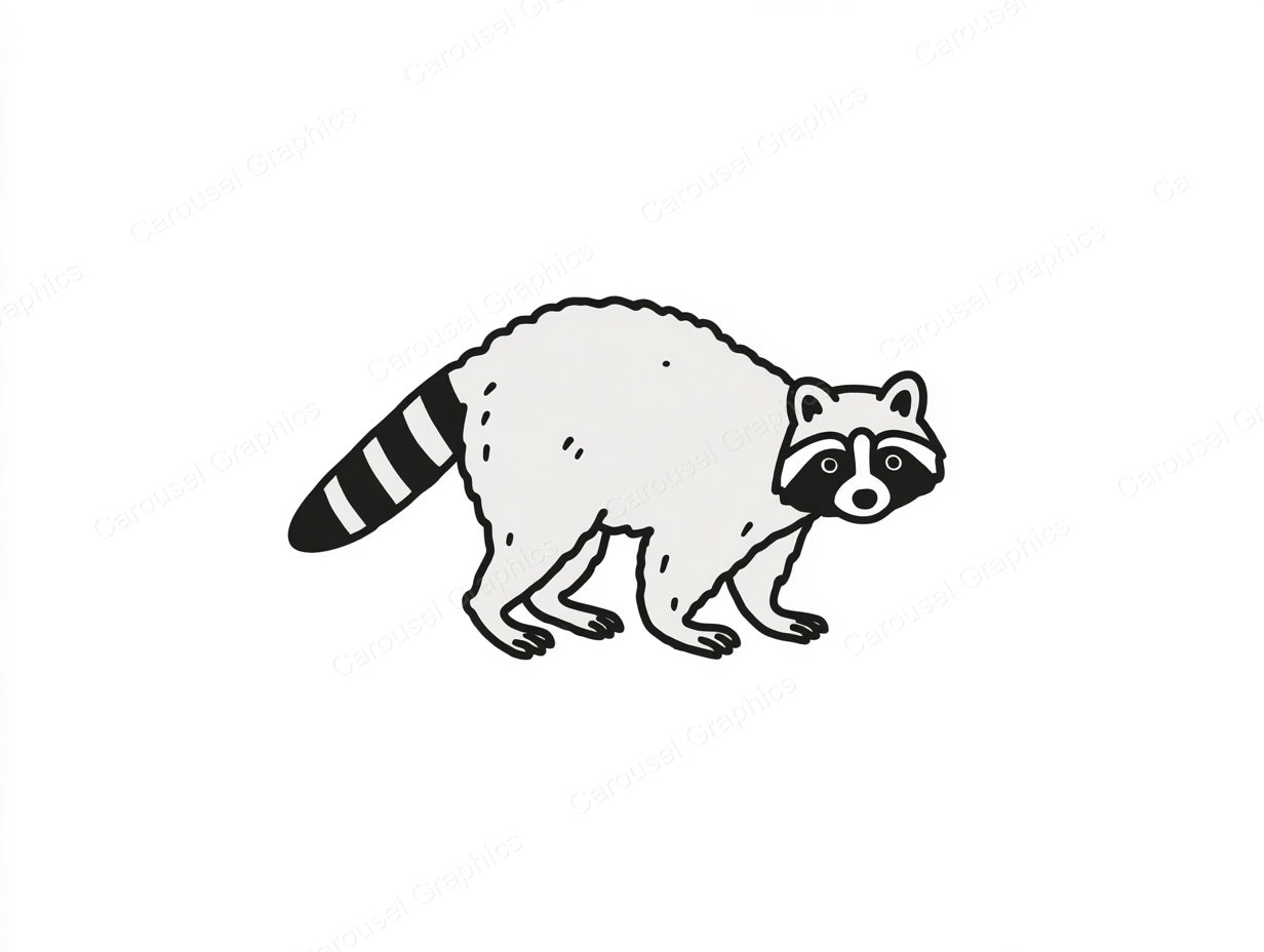 Raccoon Vector Graphic preview