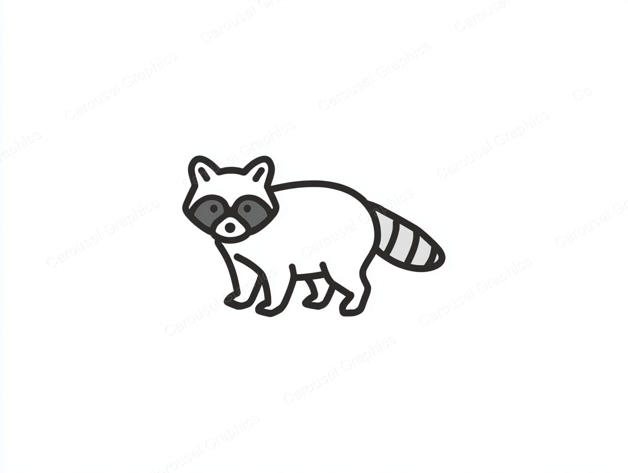 Raccoon Vector Graphic preview