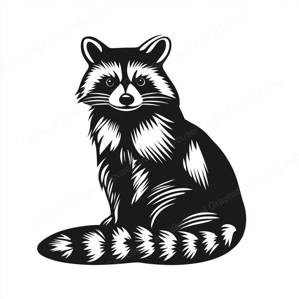 Raccoon Vector Graphic preview