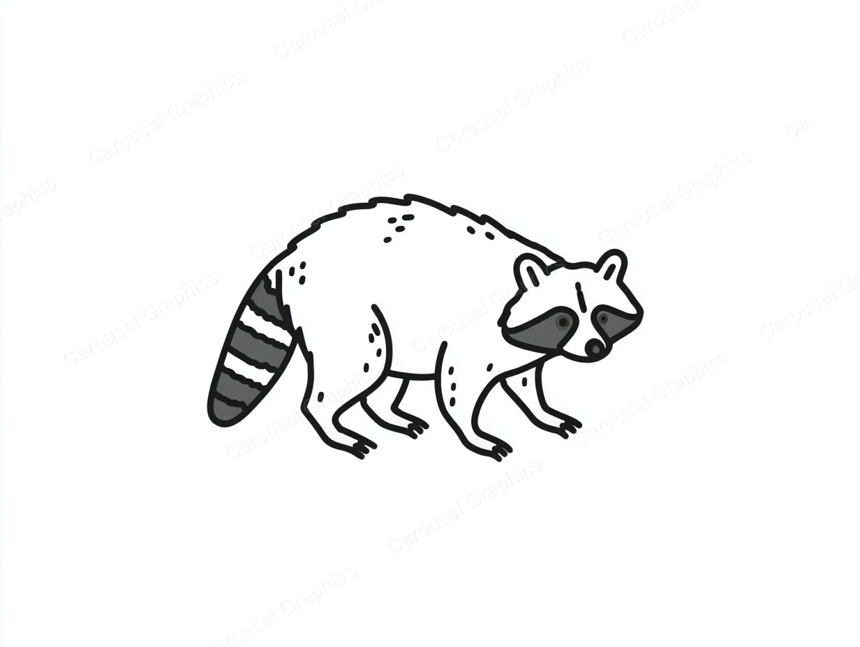 Raccoon Vector Graphic preview