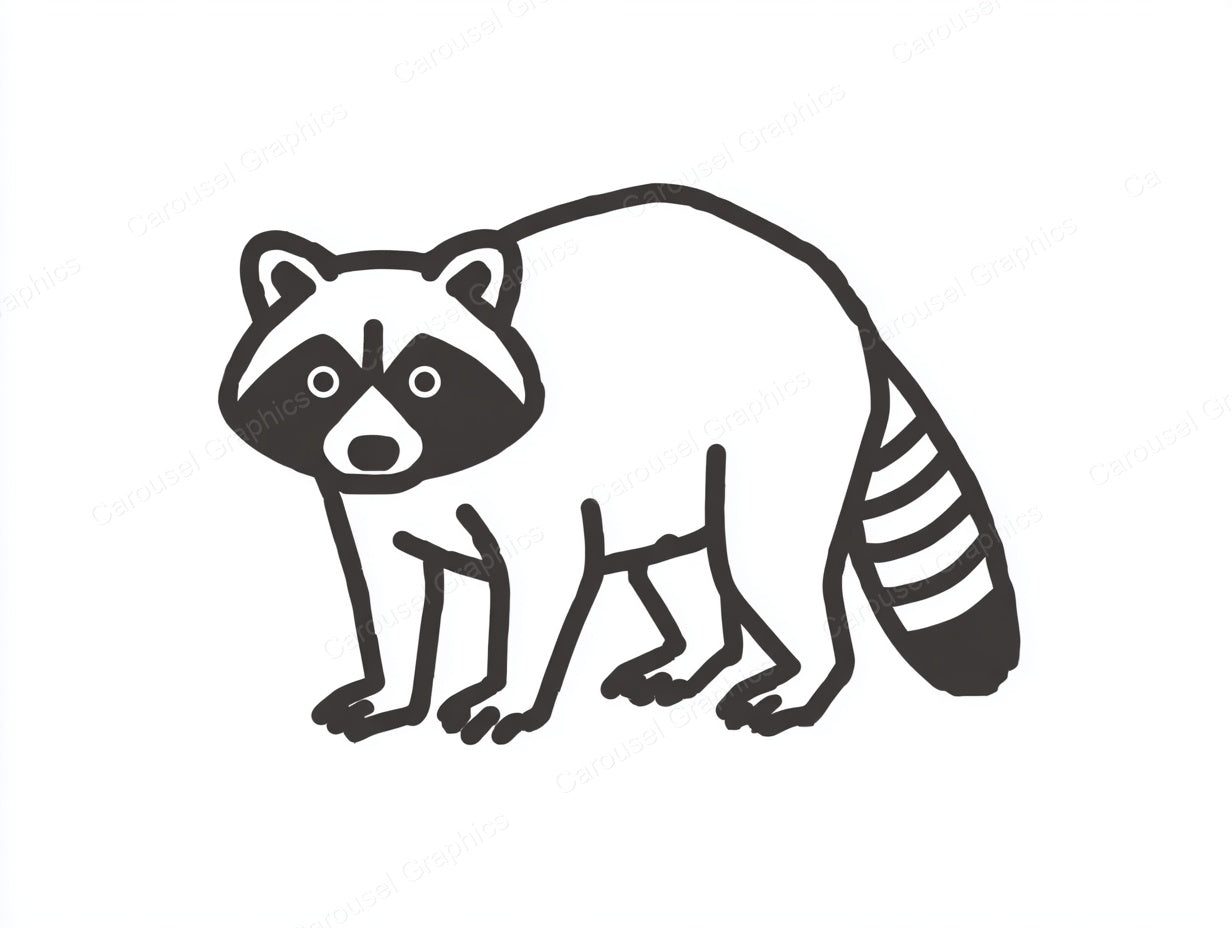 Raccoon Vector Graphic preview