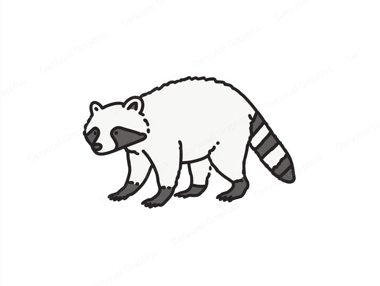 Raccoon Vector Graphic preview