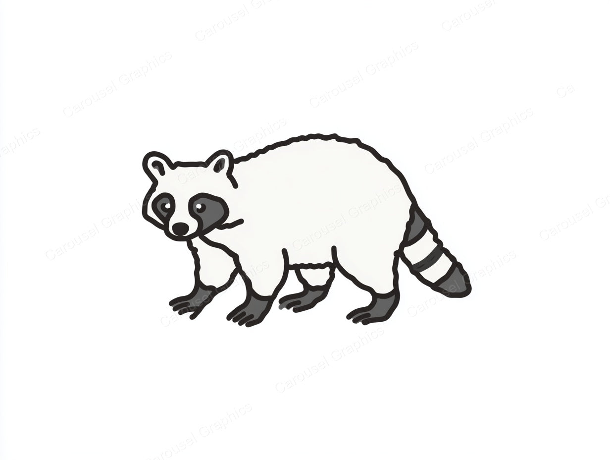 Raccoon Vector Graphic preview