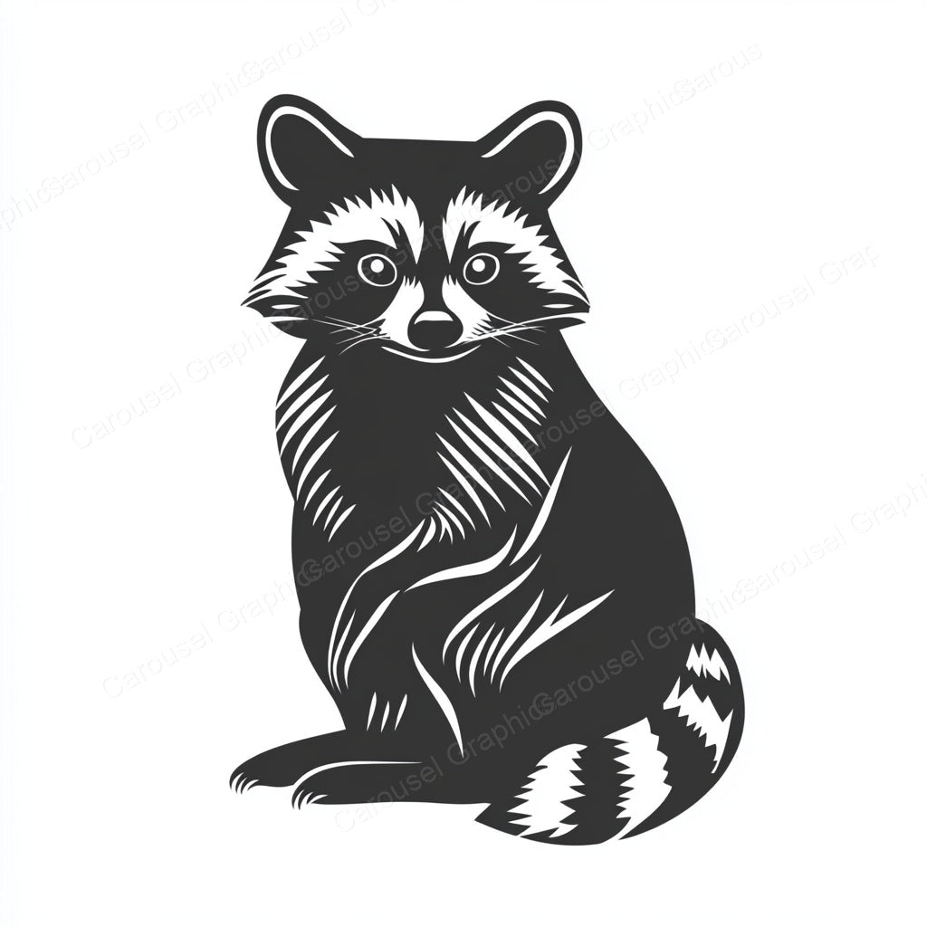 Raccoon Vector Graphic preview