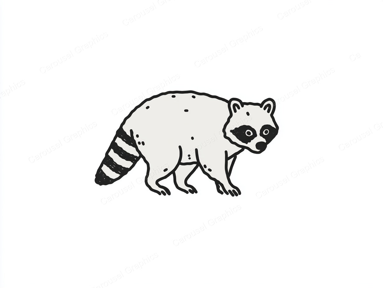 Raccoon Vector Graphic preview