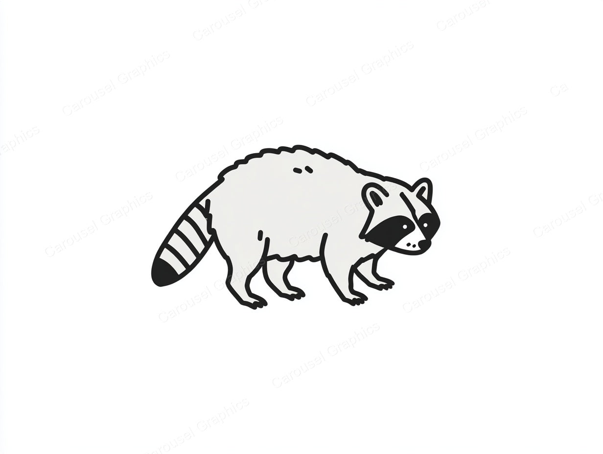 Raccoon Vector Graphic preview