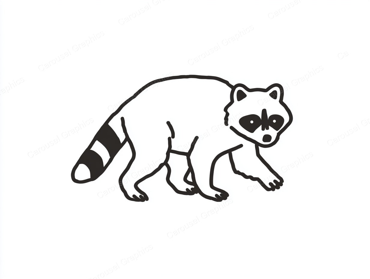 Raccoon Vector Graphic preview