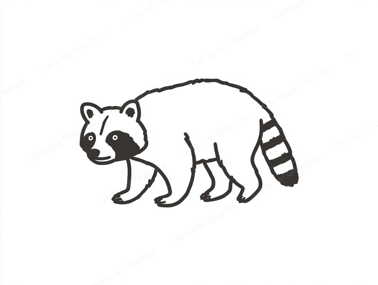 Raccoon Vector Graphic preview