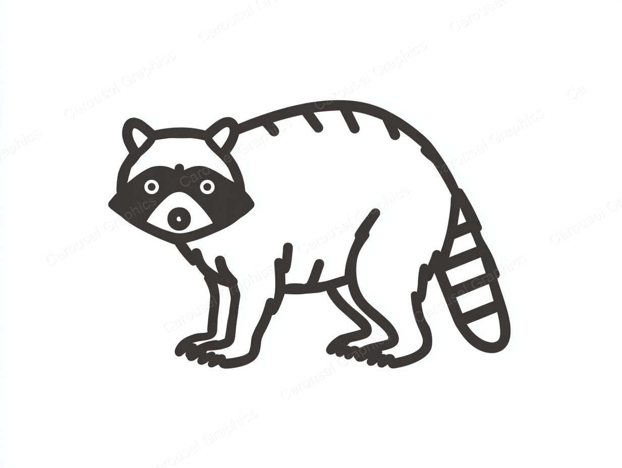 Raccoon Vector Graphic preview