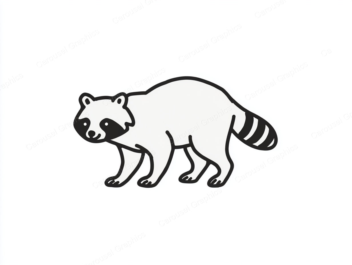 Raccoon Vector Graphic preview