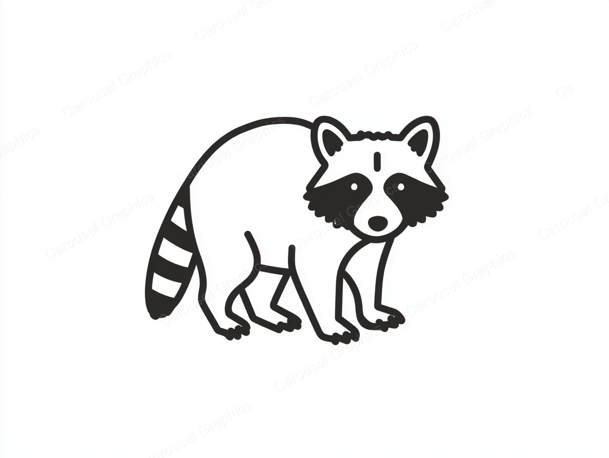 Raccoon Vector Graphic preview