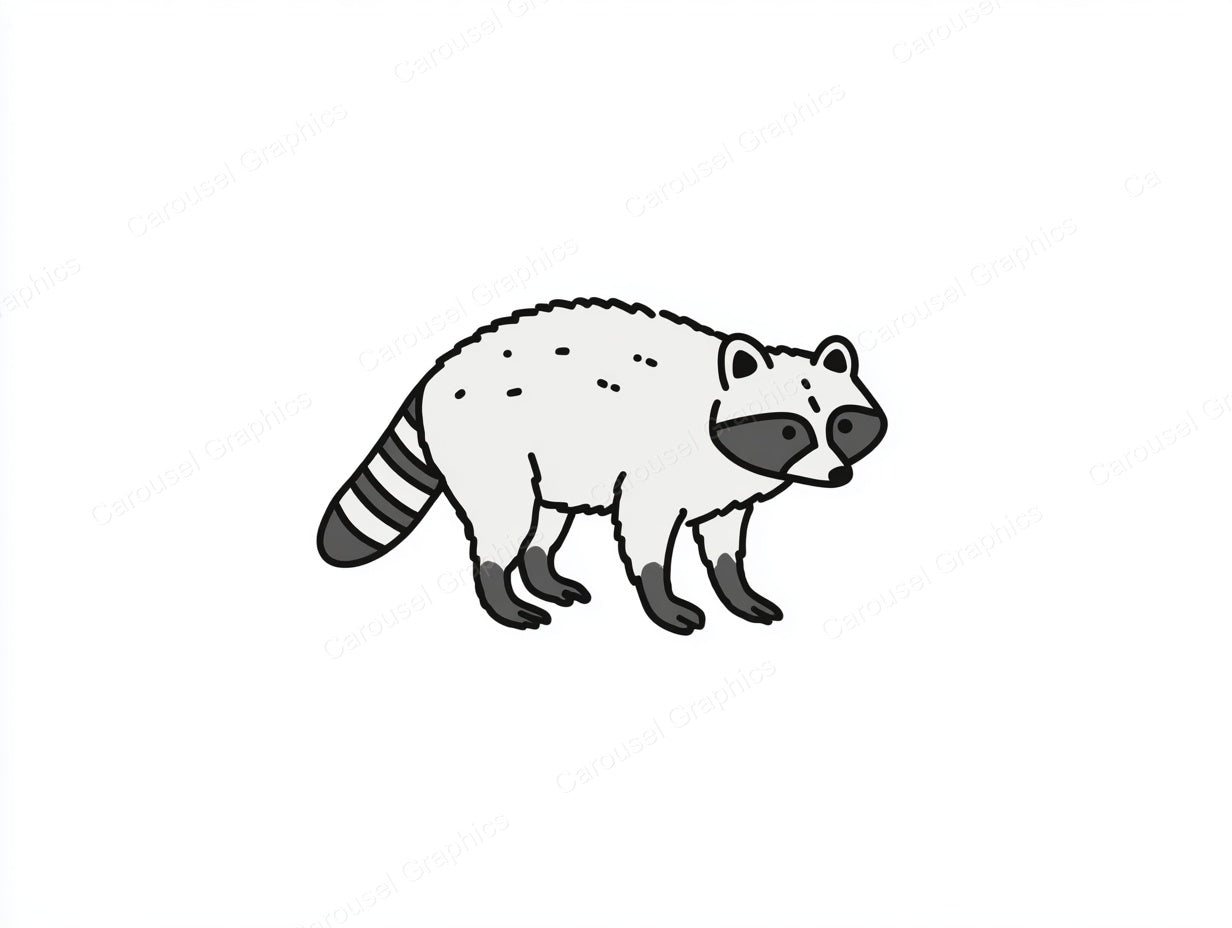 Raccoon Vector Graphic preview