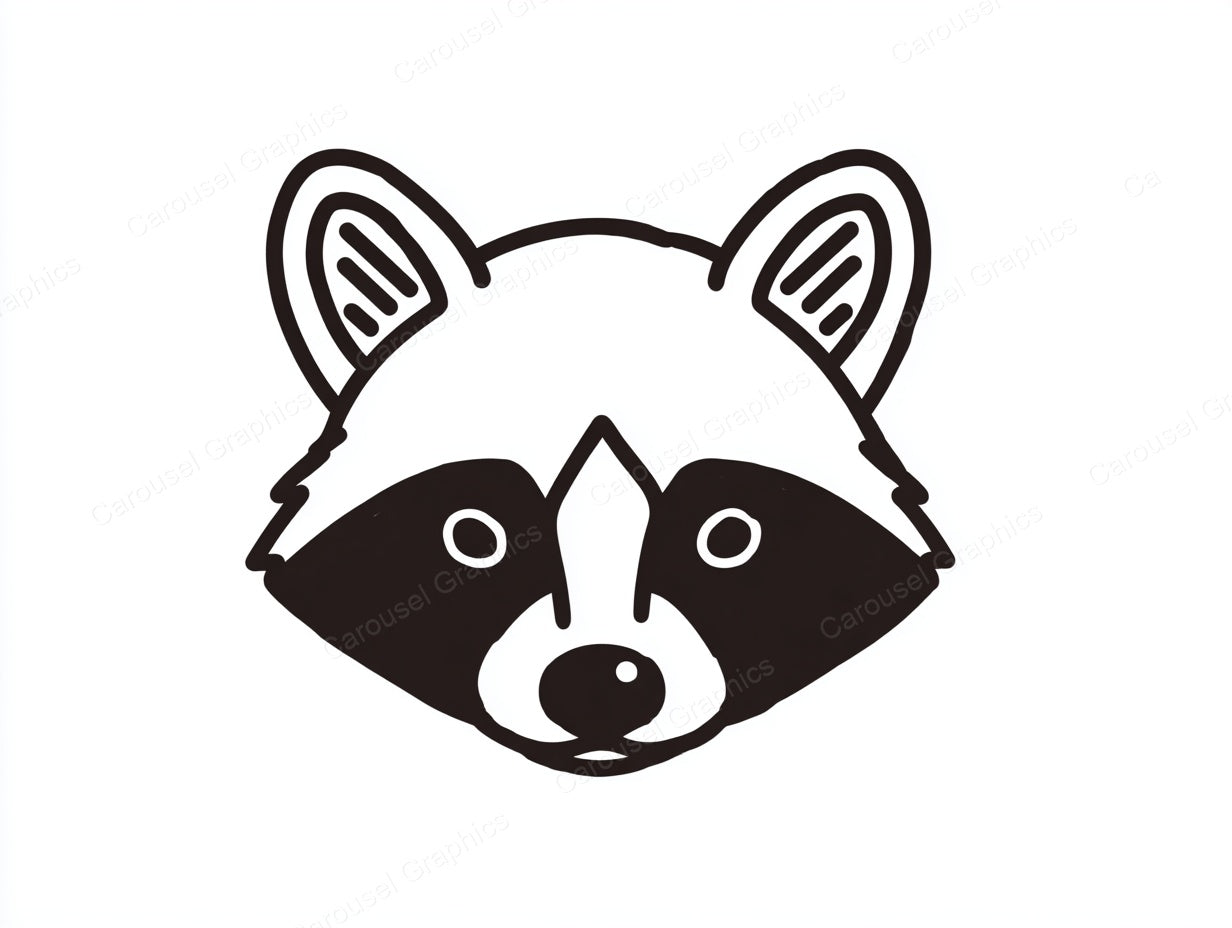 Raccoon Vector Graphic preview