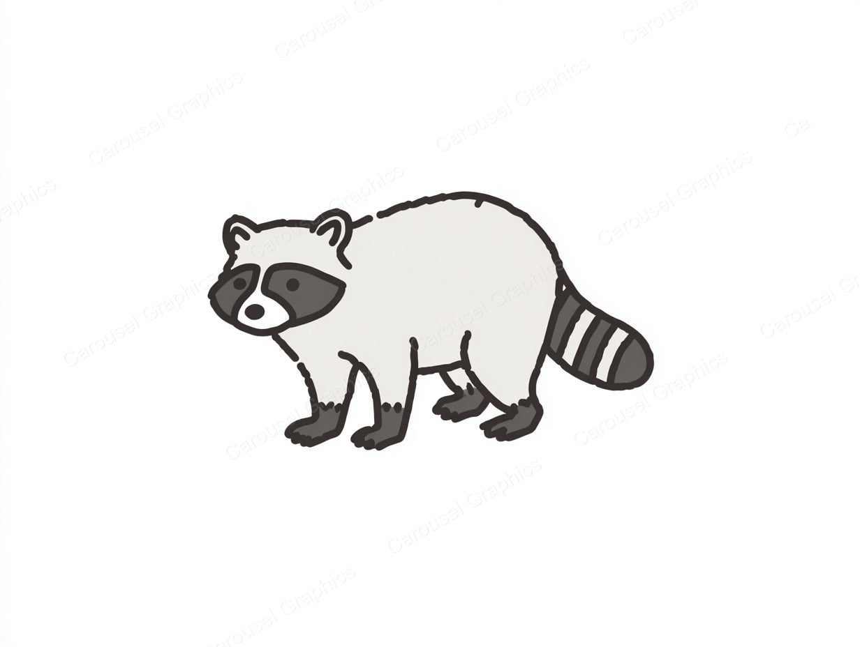 Raccoon Vector Graphic preview