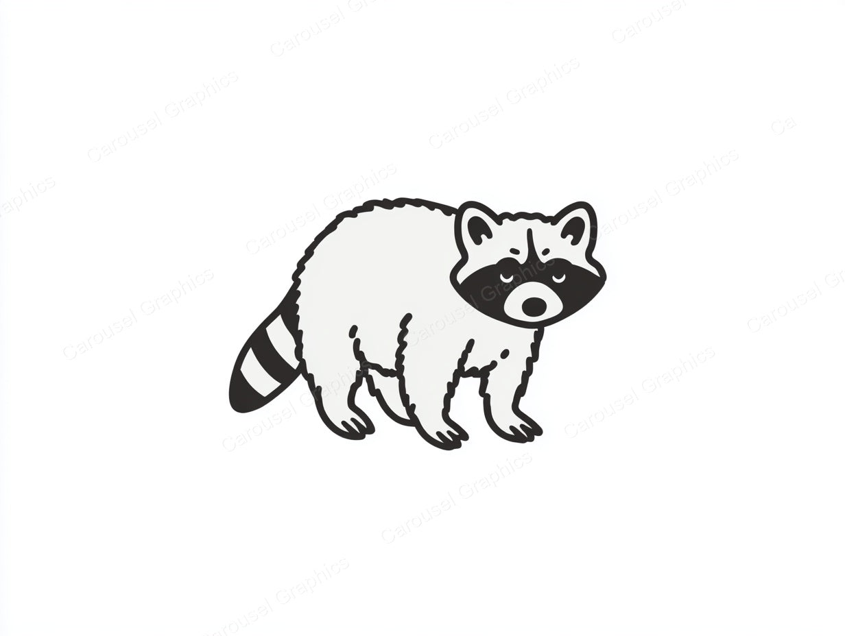 Raccoon Vector Graphic preview