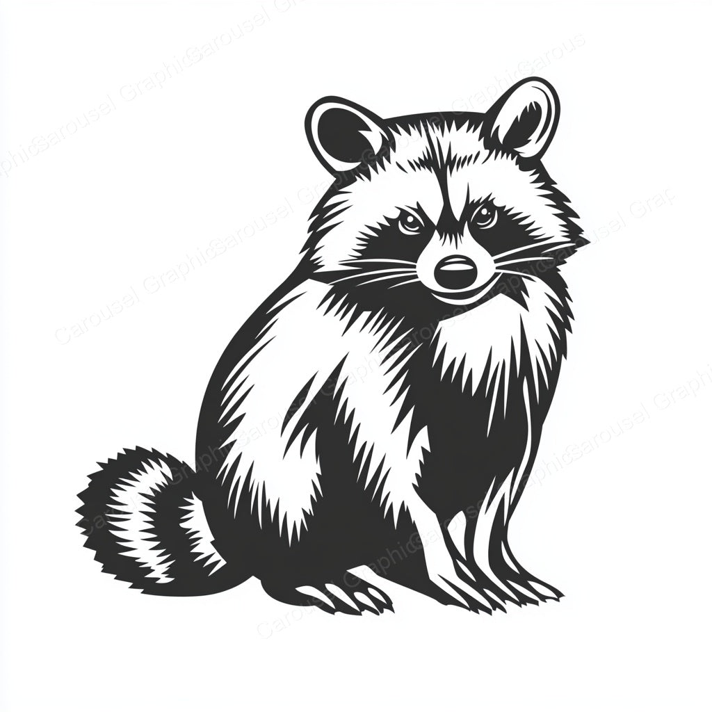Raccoon Vector Graphic preview