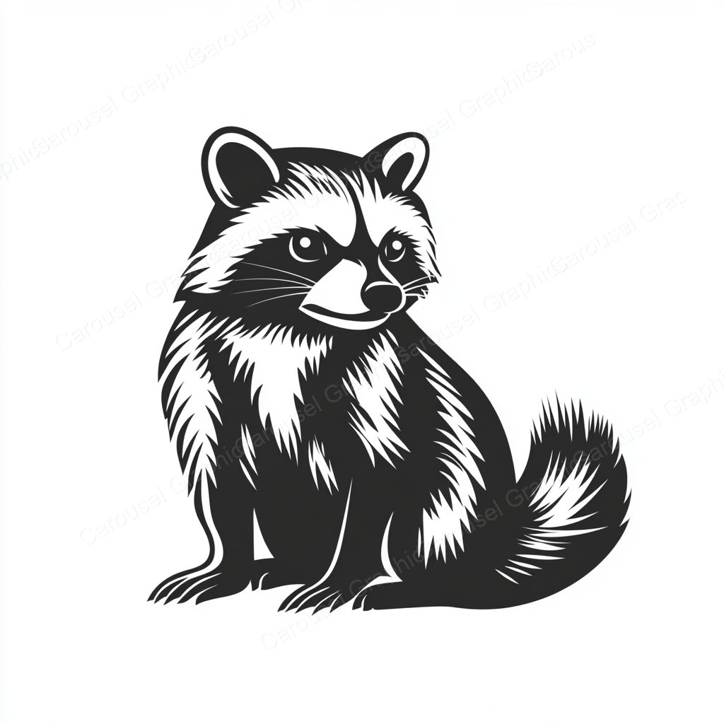 Raccoon Vector Graphic preview
