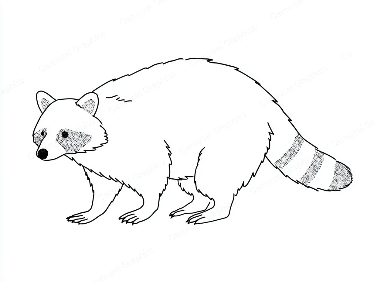 Raccoon Vector Graphic preview