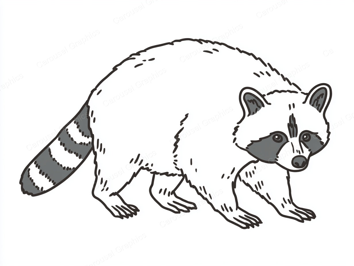 Raccoon Vector Graphic preview