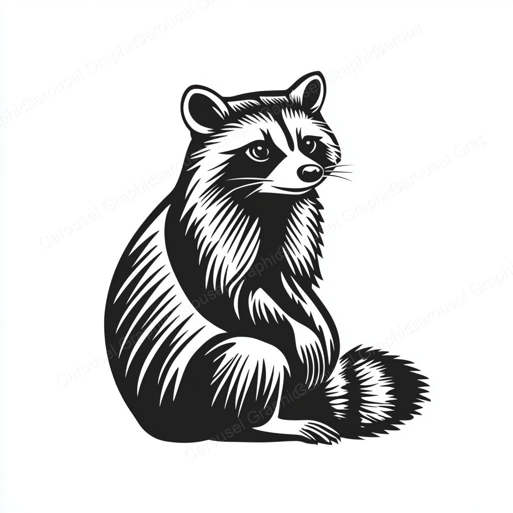 Raccoon Vector Graphic preview
