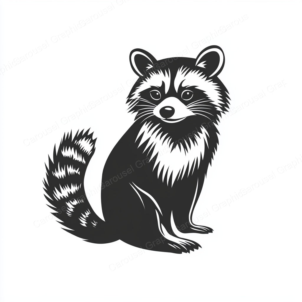Raccoon Vector Graphic preview