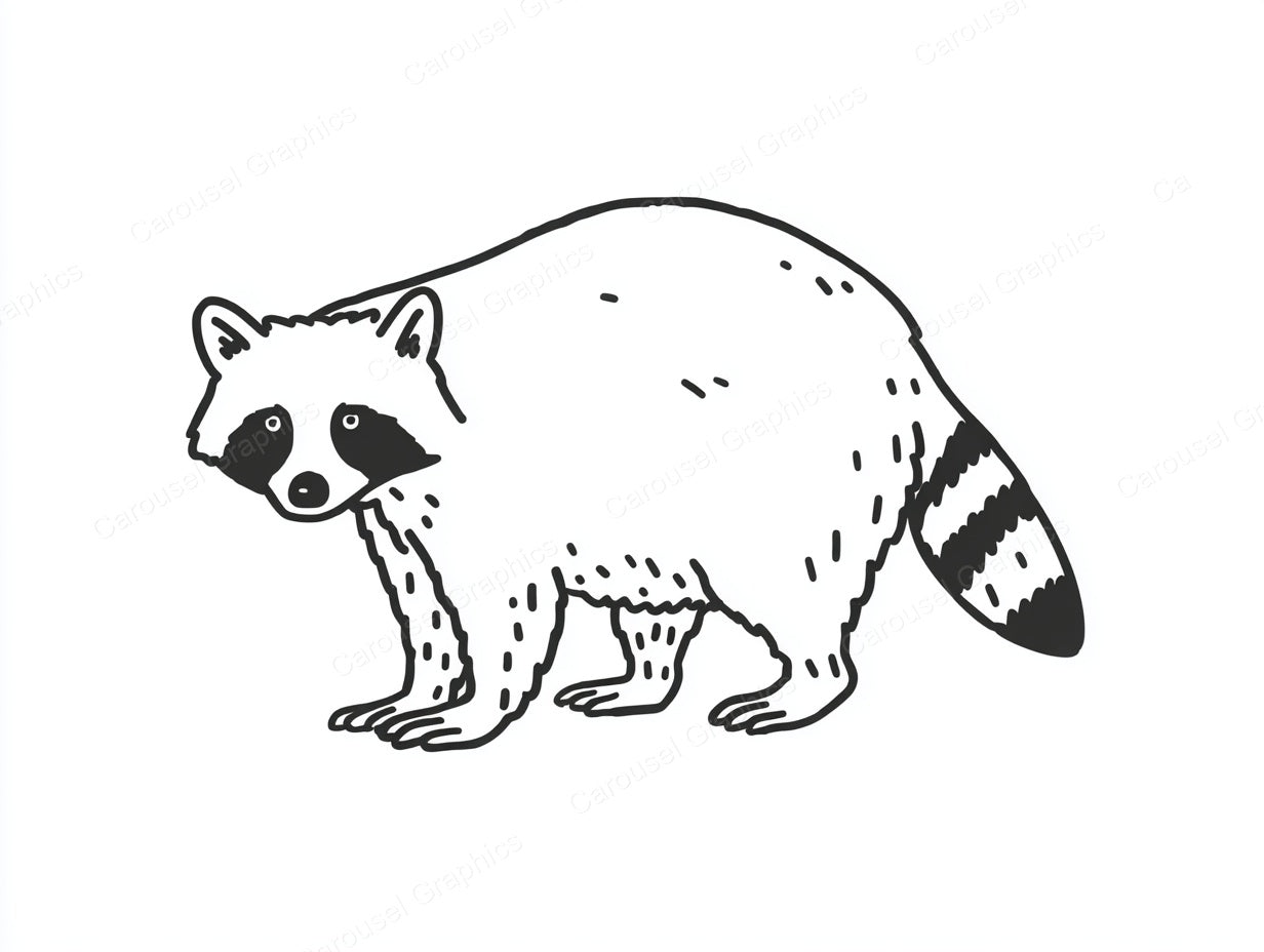 Raccoon Vector Graphic preview