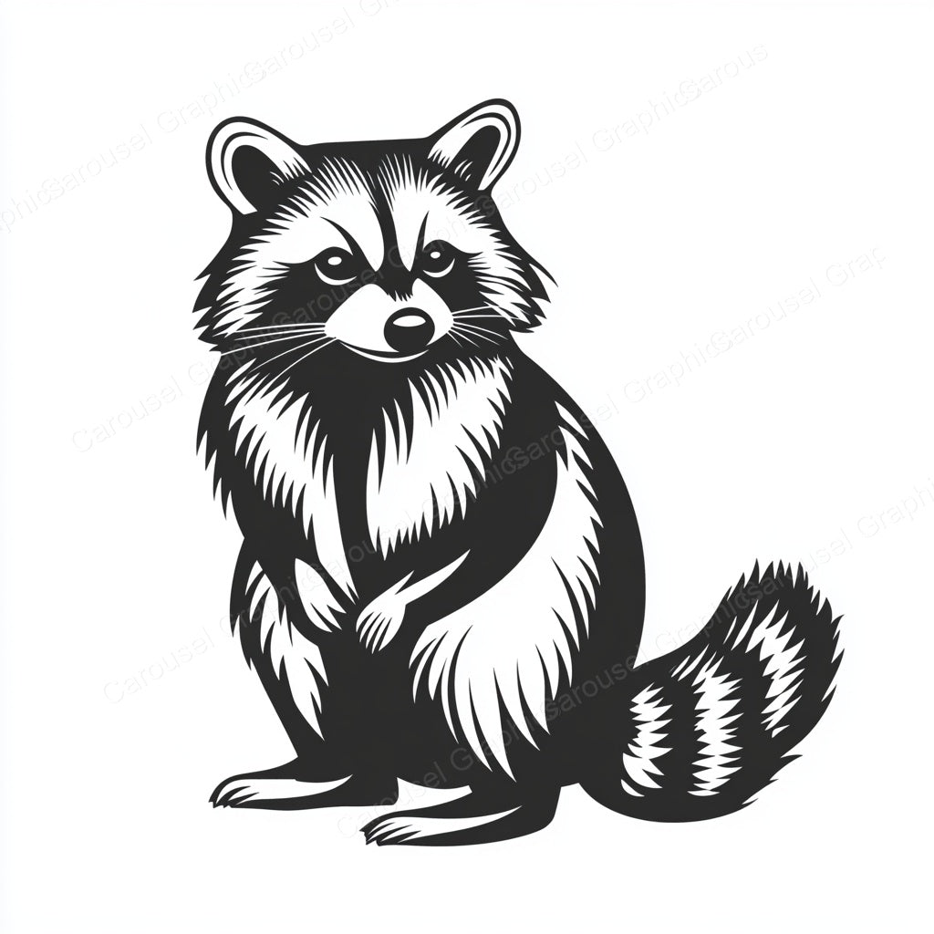 Raccoon Vector Graphic preview