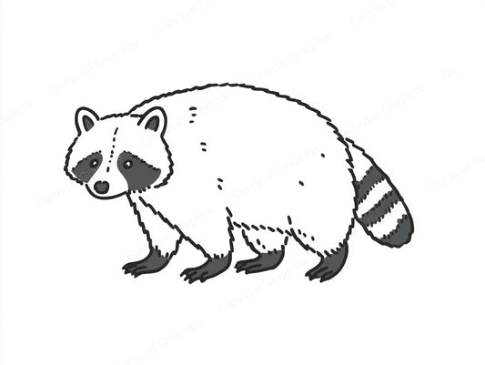 Raccoon Vector Graphic preview