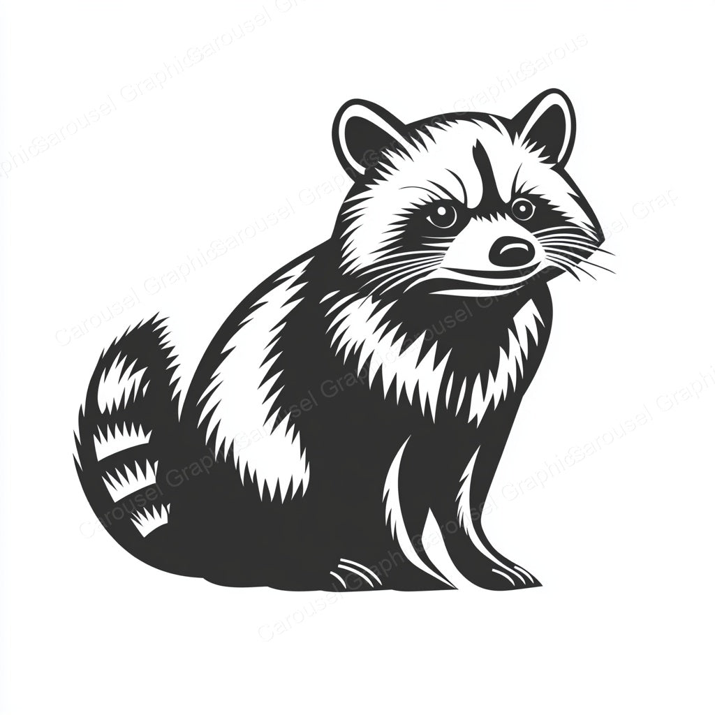Raccoon Vector Graphic preview