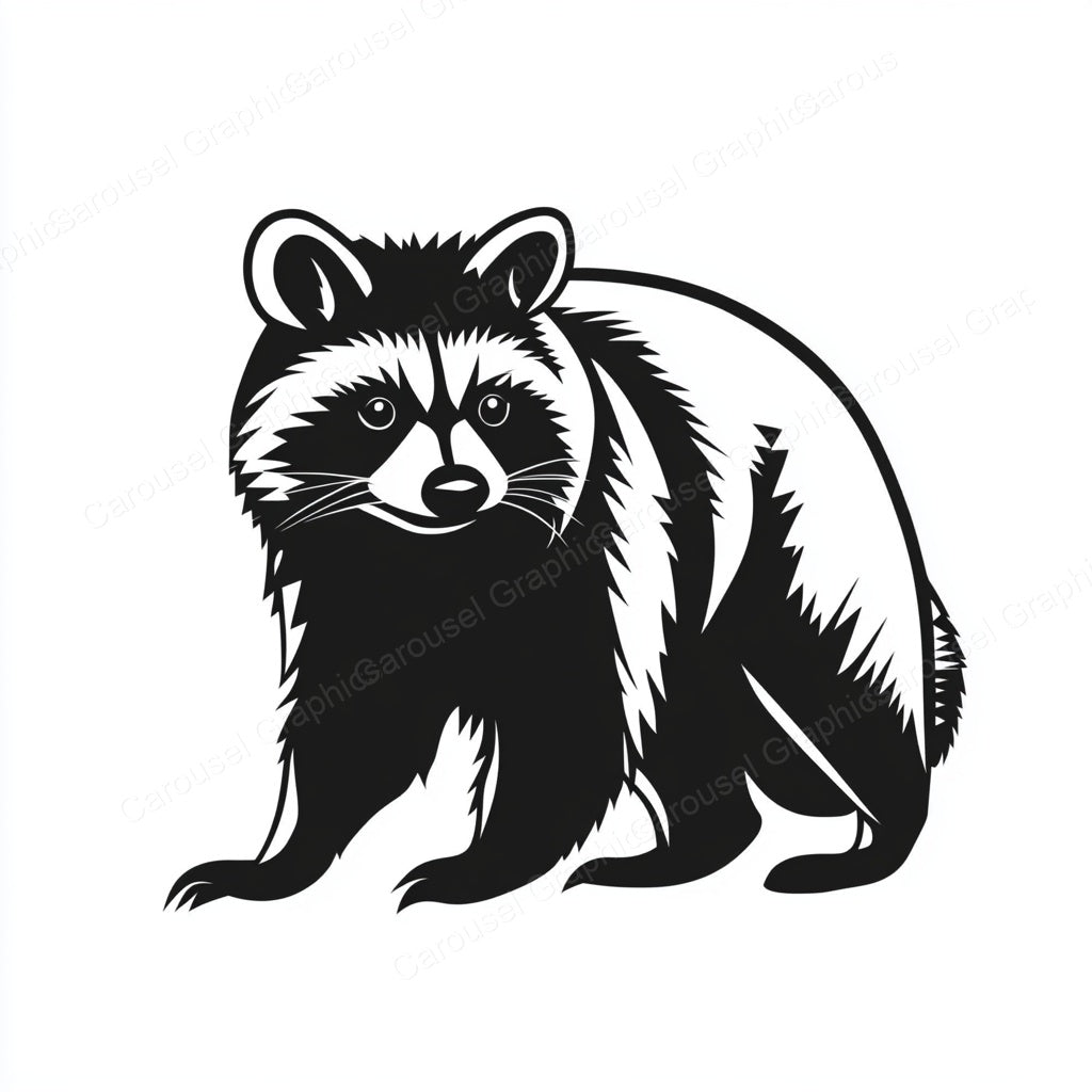 Raccoon Vector Graphic preview
