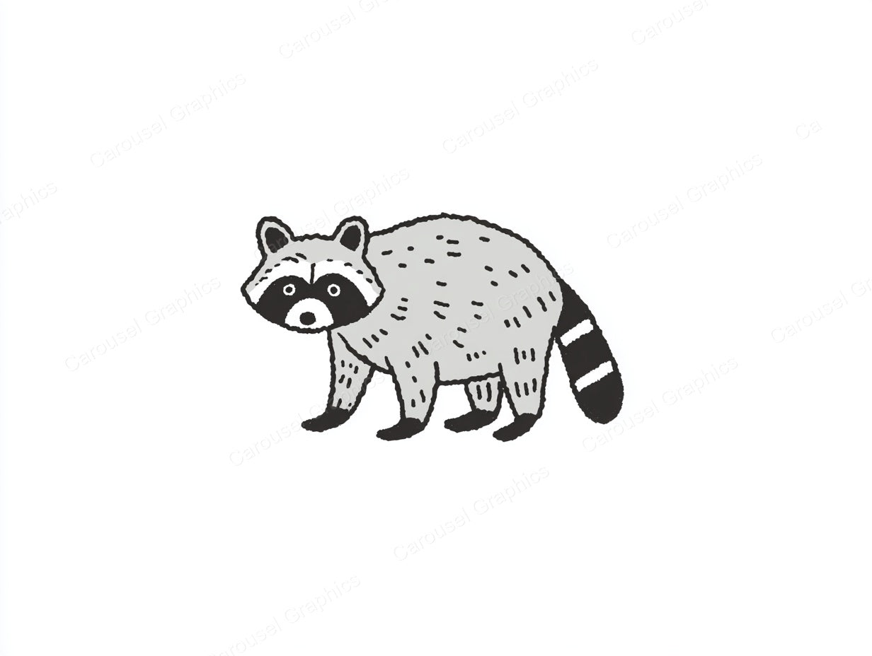 Raccoon Vector Graphic preview