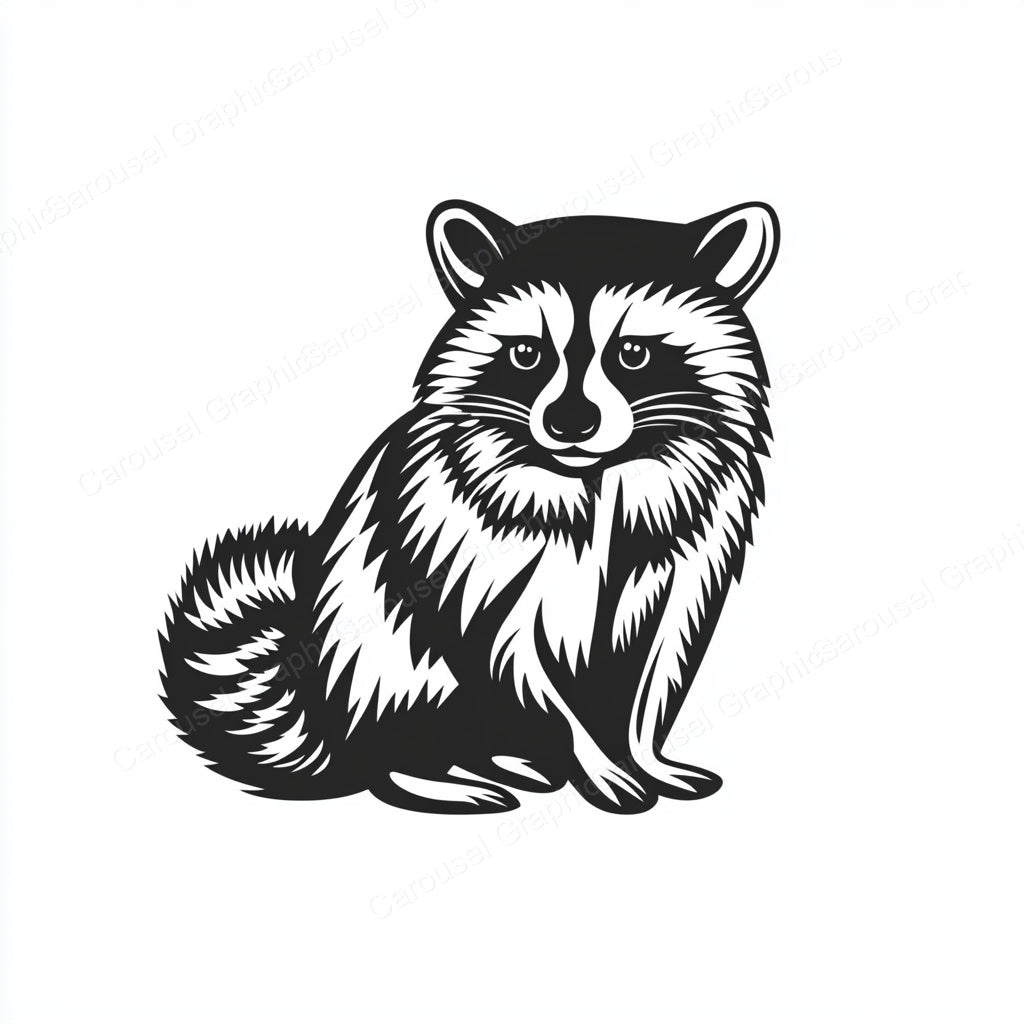 Raccoon Vector Graphic preview