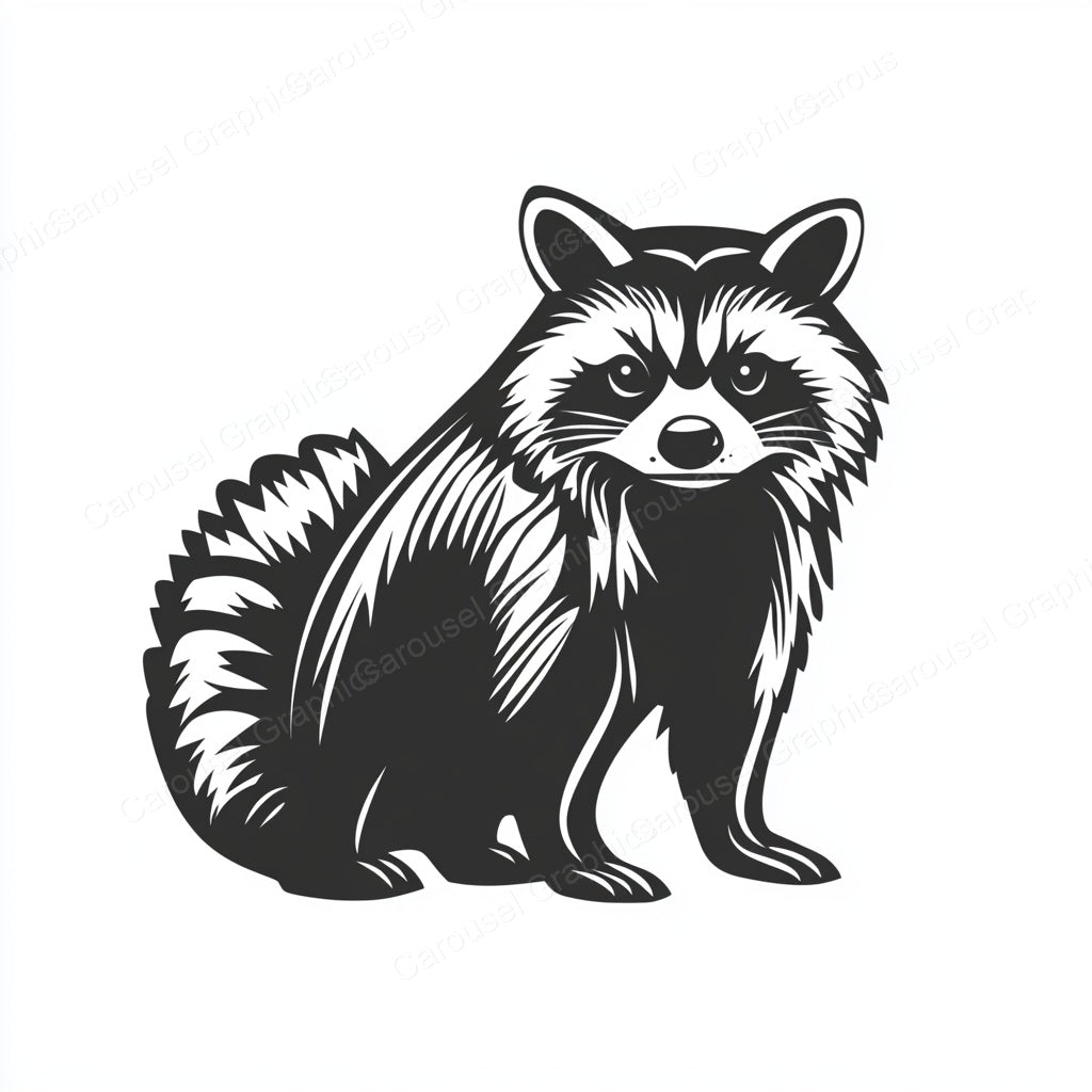 Raccoon Vector Graphic preview