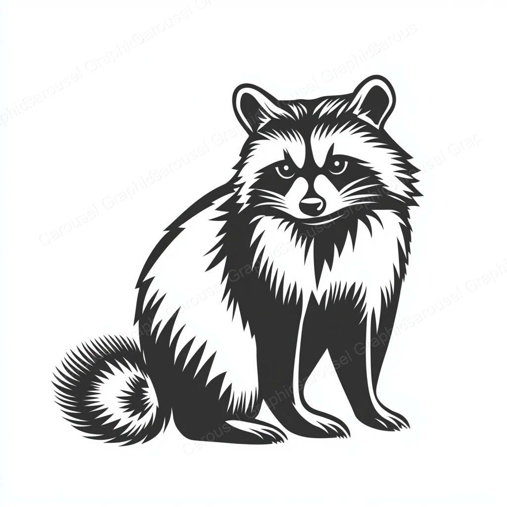 Raccoon Vector Graphic preview