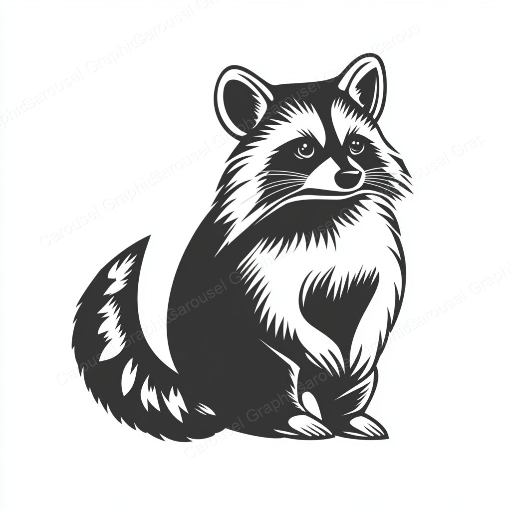 Raccoon Vector Graphic preview