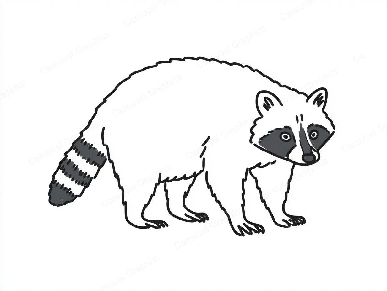 Raccoon Vector Graphic preview