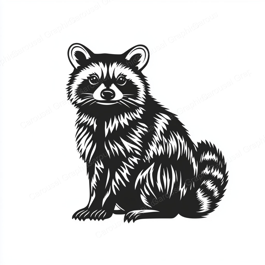 Raccoon Vector Graphic preview
