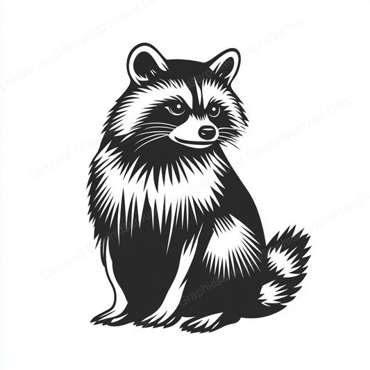 Raccoon Vector Graphic preview