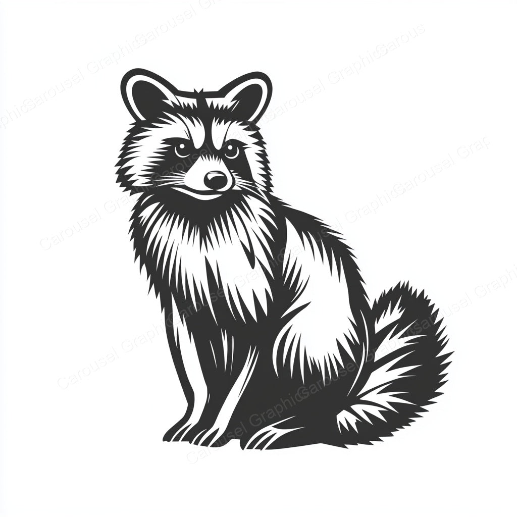 Raccoon Vector Graphic preview