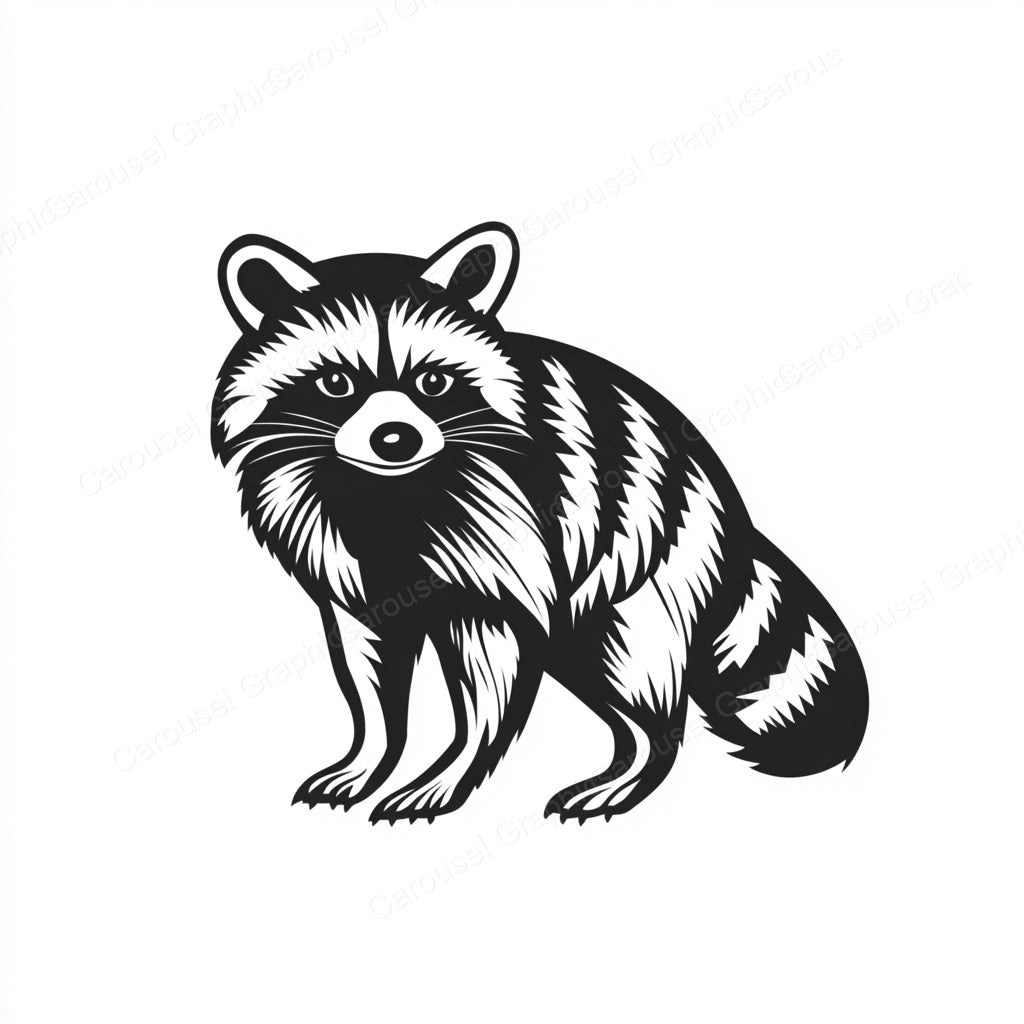 Raccoon Vector Graphic preview