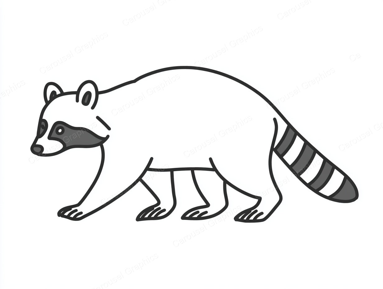 Raccoon Vector Graphic preview