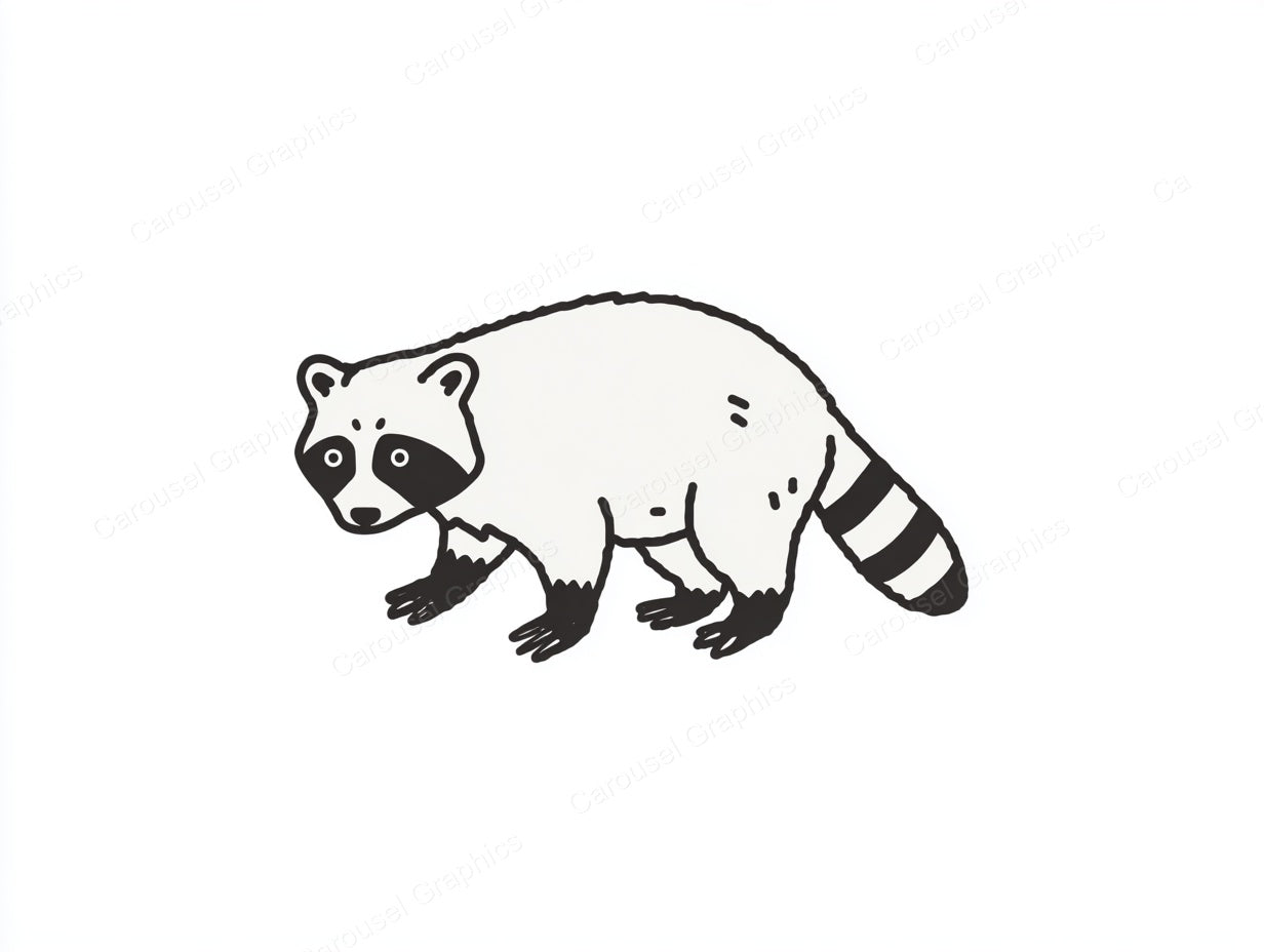 Raccoon Vector Graphic preview