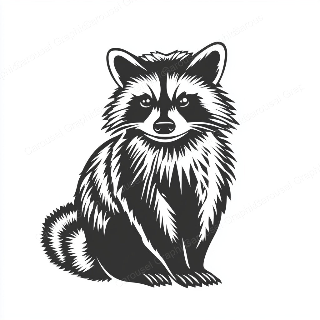 Raccoon Vector Graphic preview